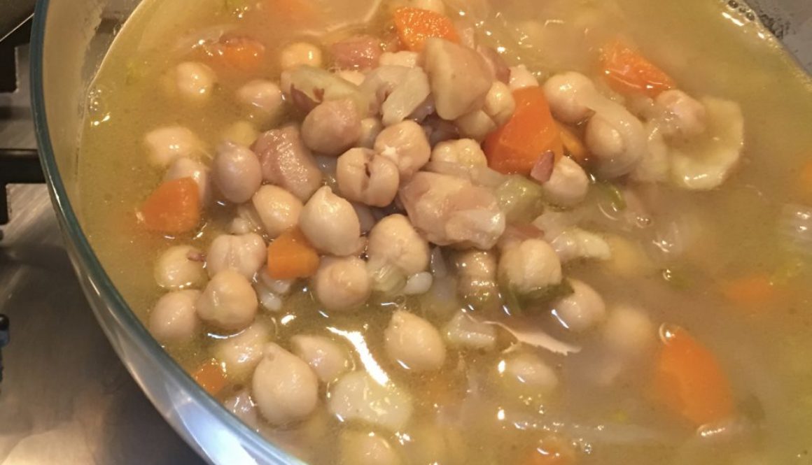 zuppa di ceci e castagne 1