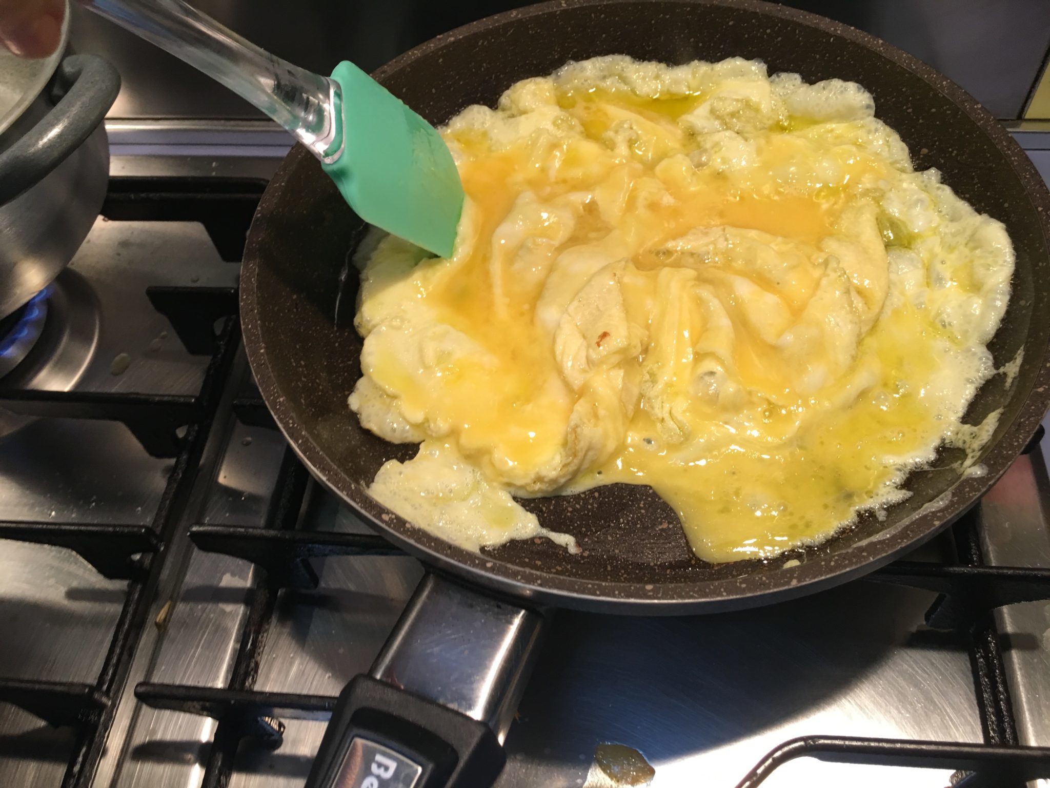 Riso finto cantonese - le uova mescolate