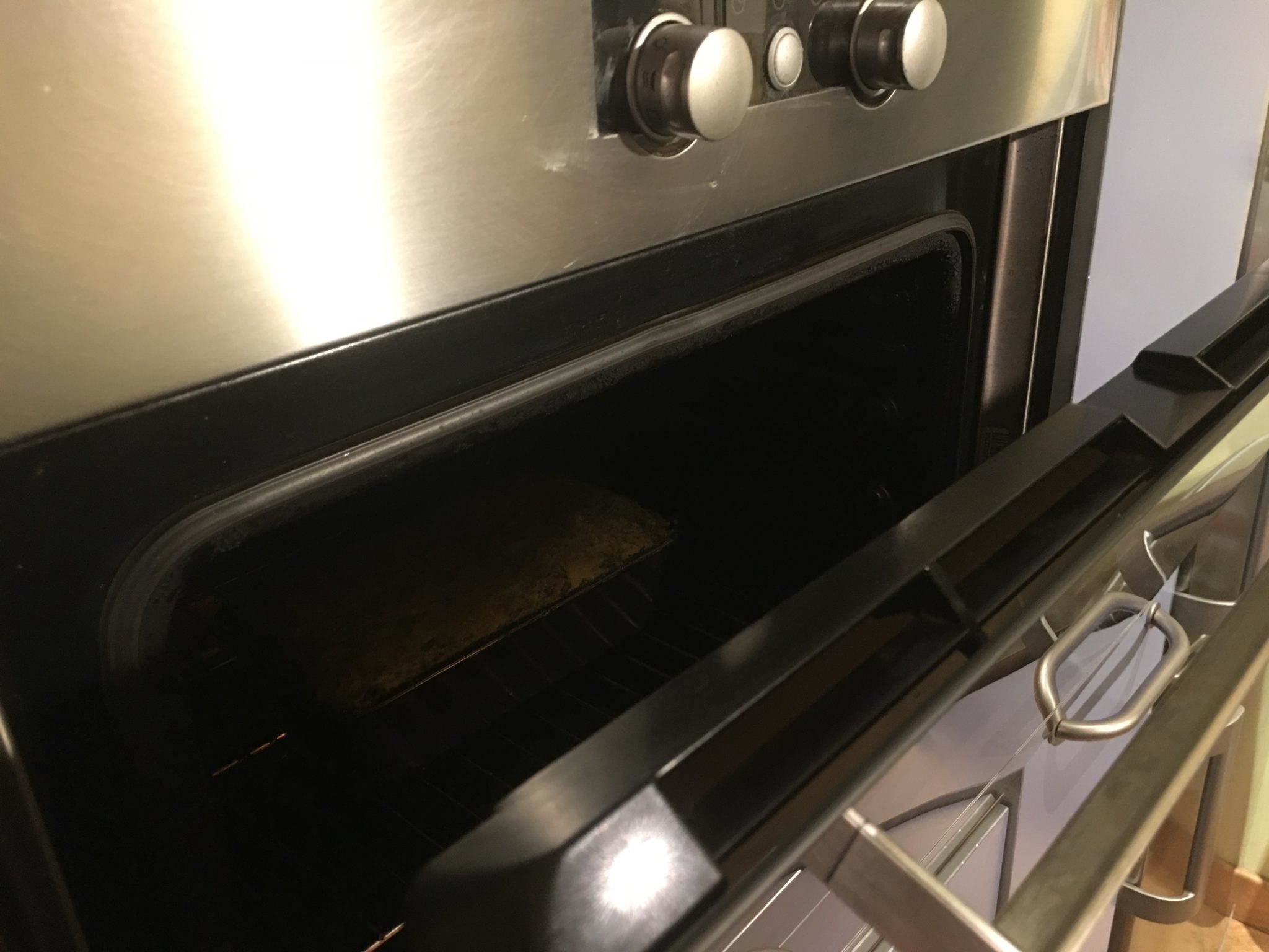 Sformato di friarielli ricotta e patate - lo sformato a raffreddare nel forno spento con lo sportello aperto