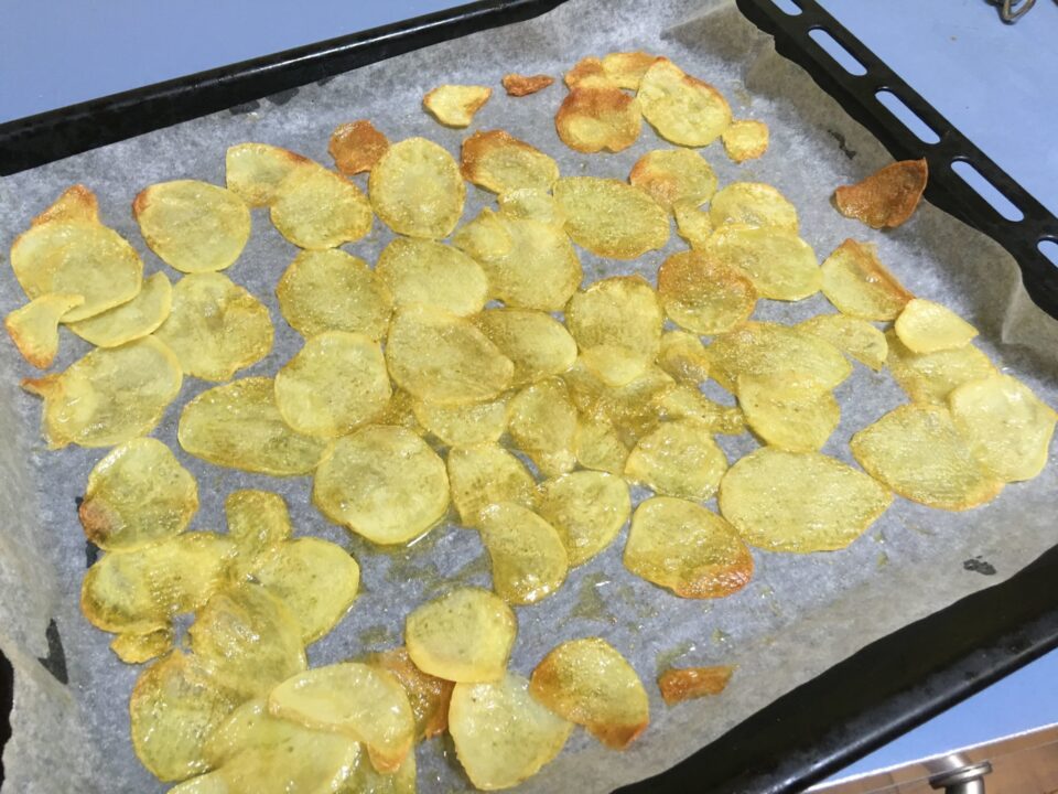 Patate chips al forno