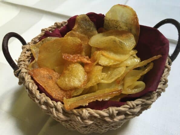 Patate chips al forno