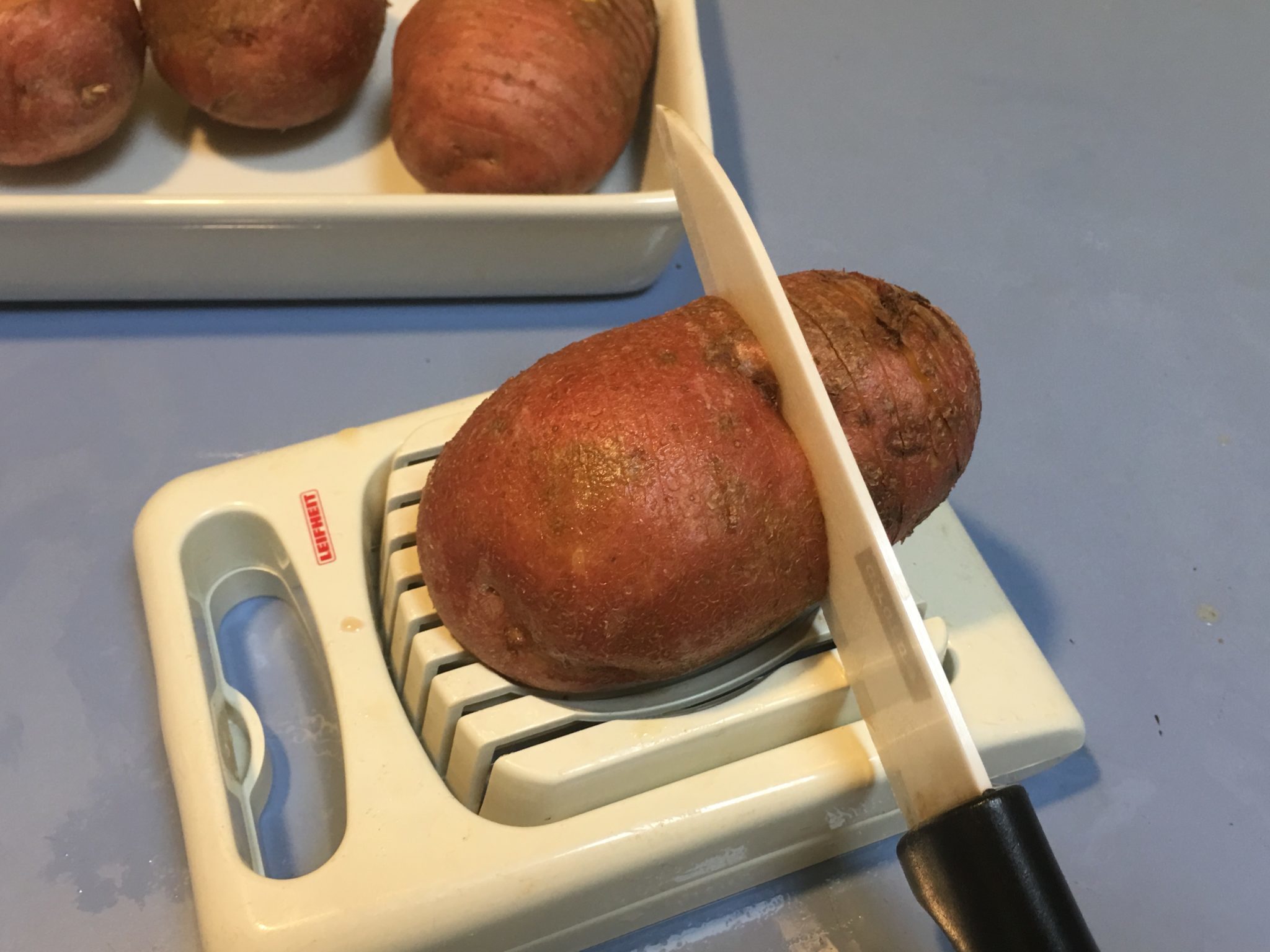Lamelle di patate filanti