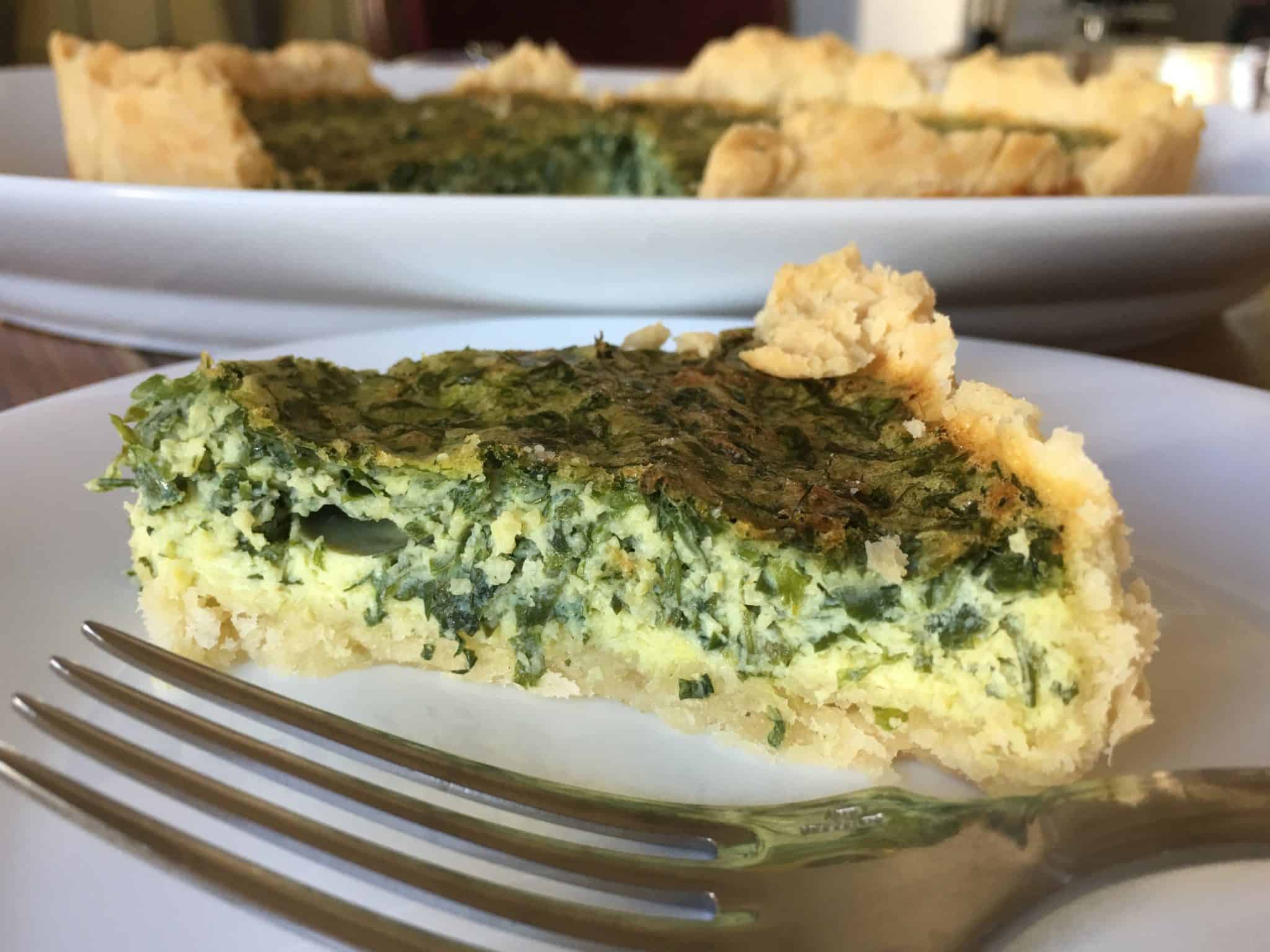 Quiche di prezzemolo - una fetta