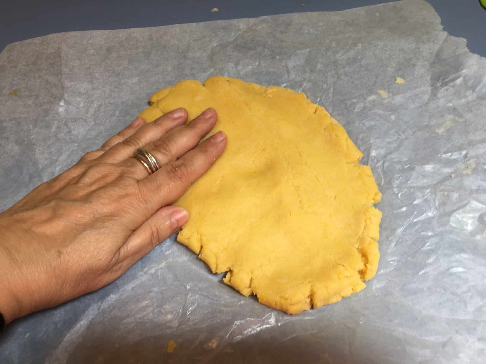 Pasta frolla - panetto schiacciato