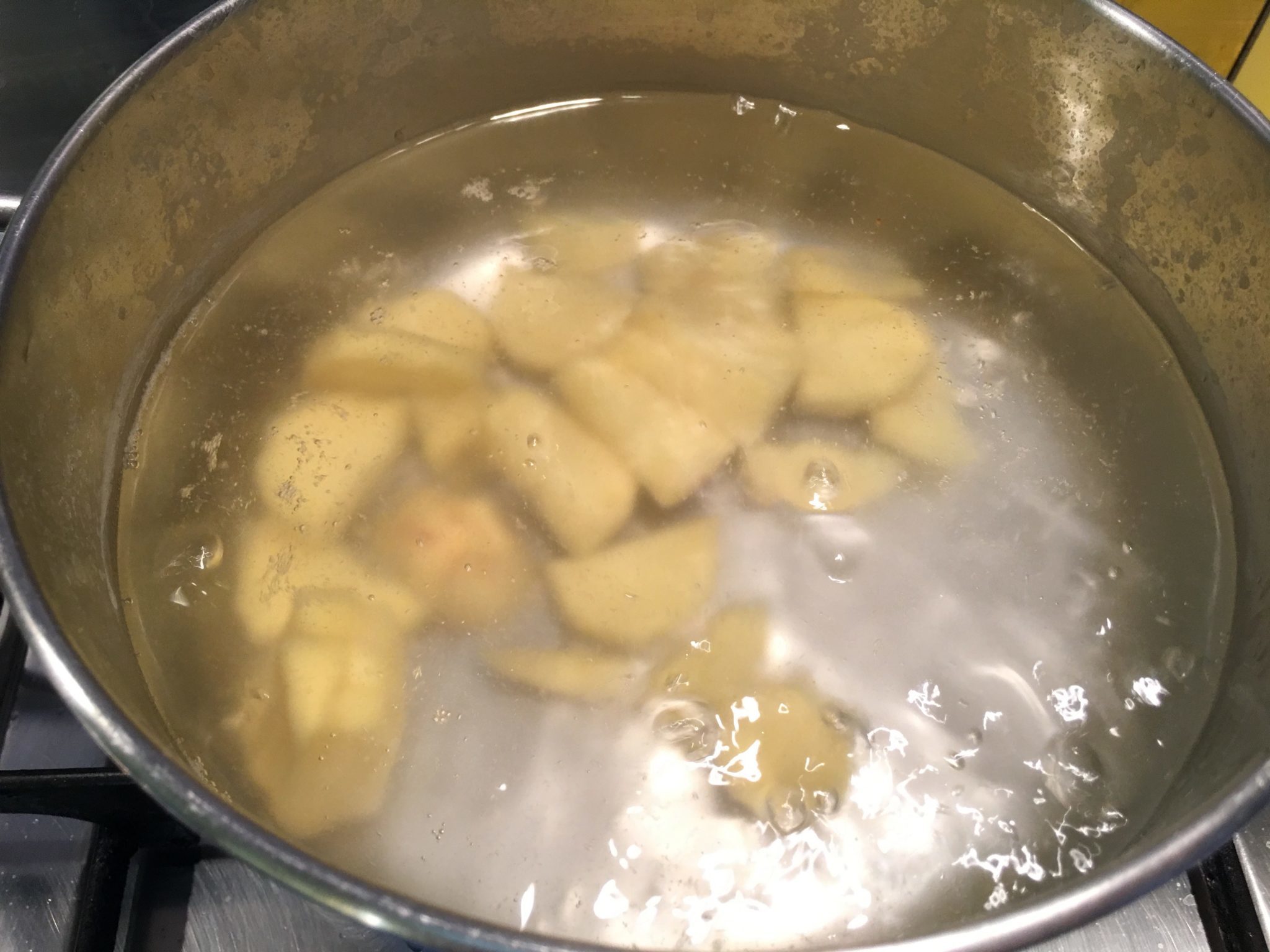 Polpette al forno #zerocalorie - la patata a bollire nell'acqua