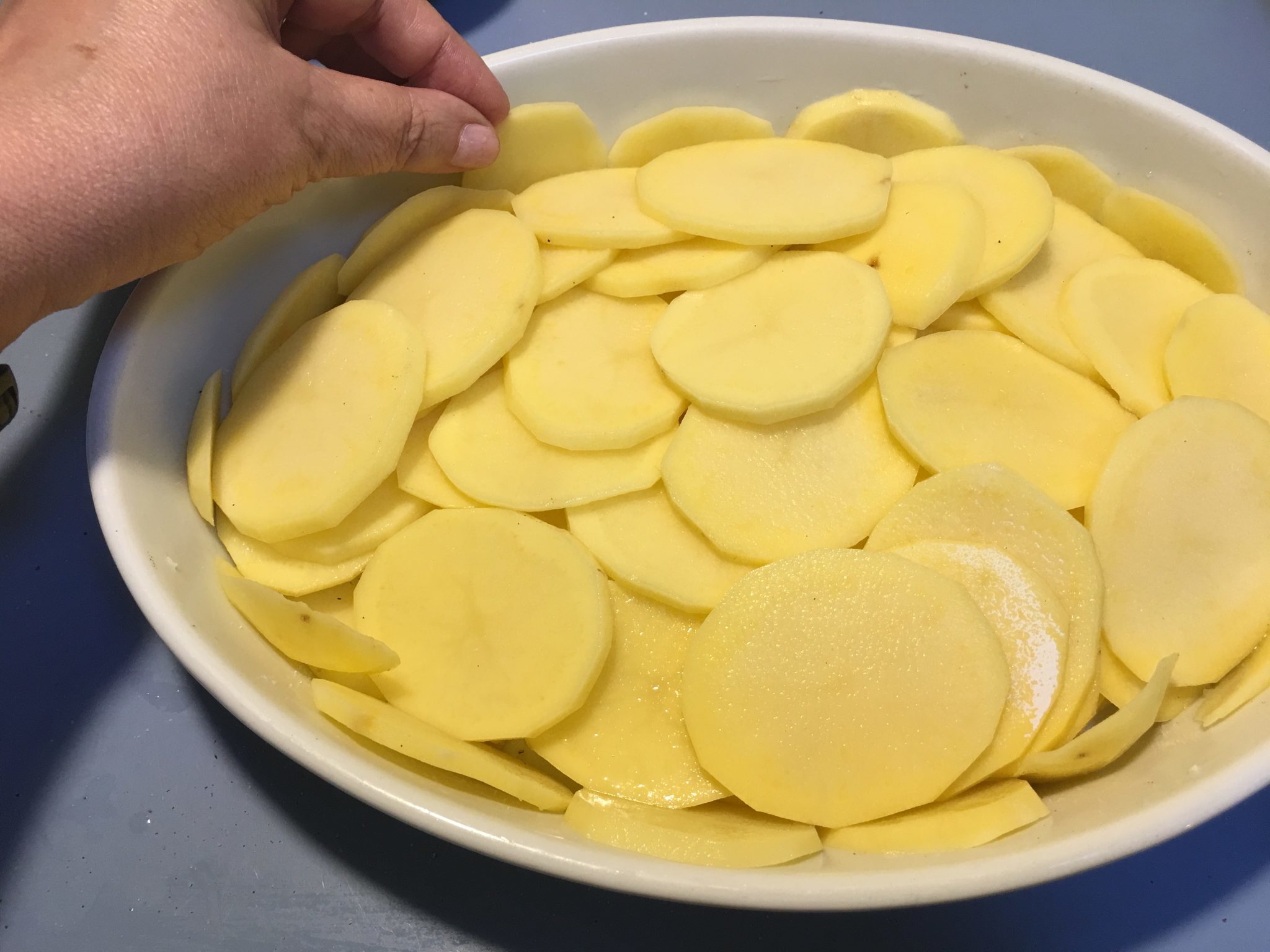 Patate affogate - pronte per andare in forno