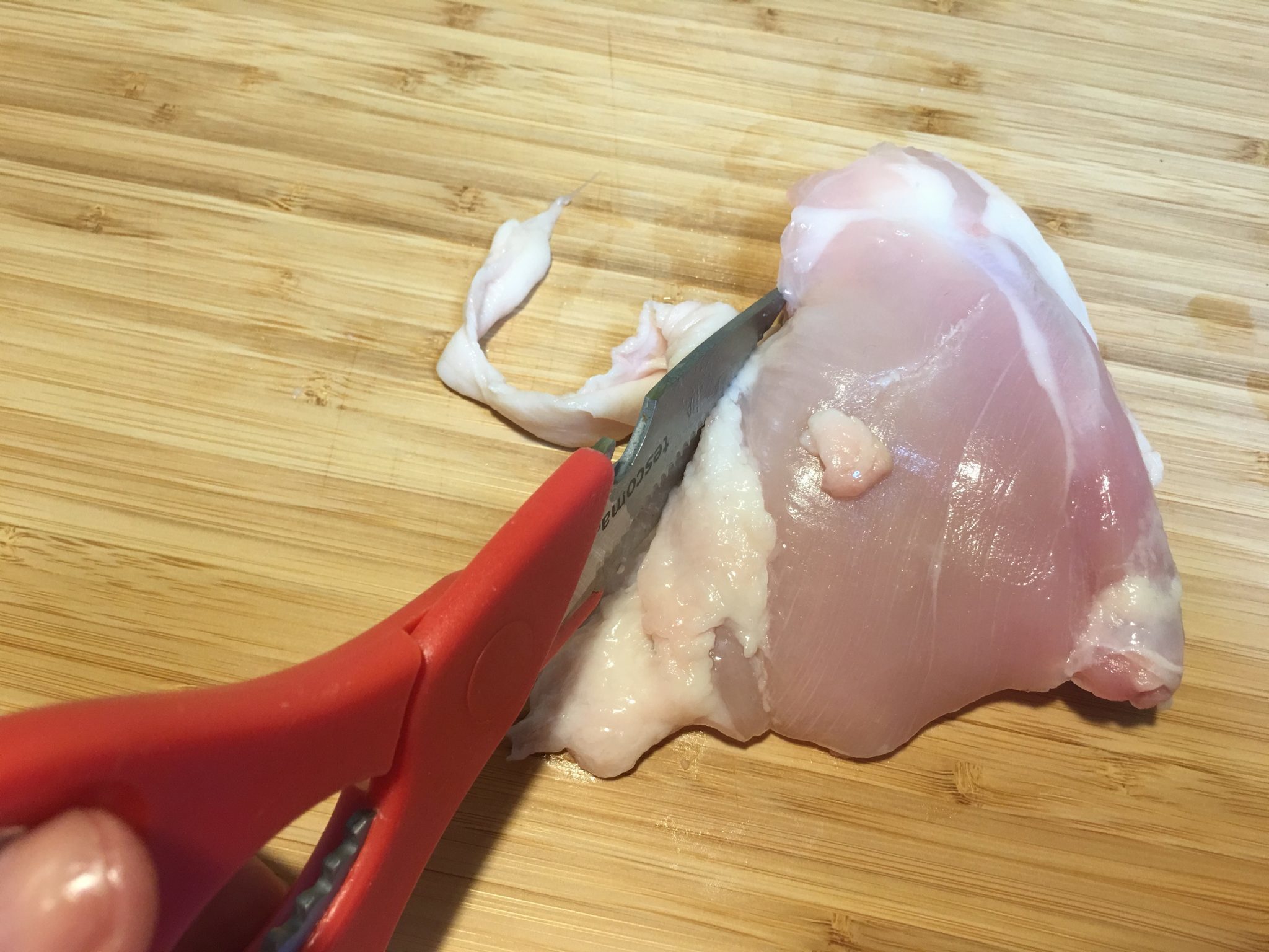 Pollo alla cacciatora dieteticisssssimo - il grasso tagliato con le forbici